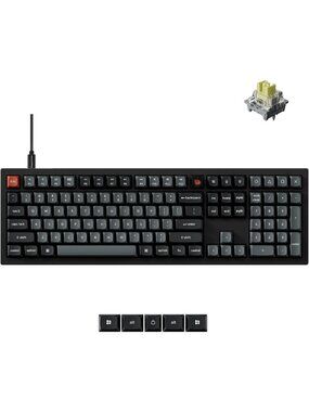 Full Size Wired Mechanical Keyboard - 8000Hz, RGB Backlit, Hot-Swappable